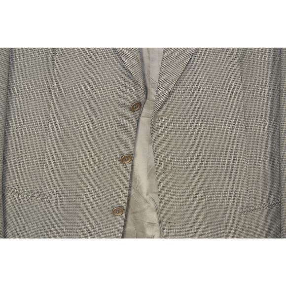 Bachrach Pure Virgin Wool Mens 42 LT 1 Pocket Lined Pattern Sport Blazer - Picture 9 of 10